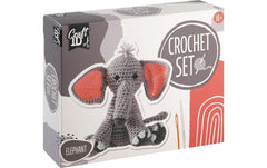 Basteln | Sombo Häkelset Elefant | 100% Polyester Garn