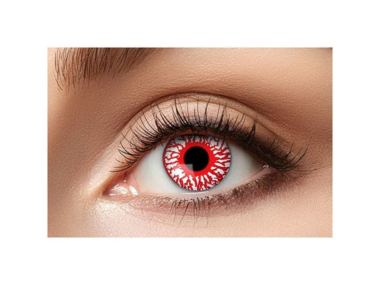 Partyartikel | Halloween 3-Monatslinsen farbig | Bloodshot