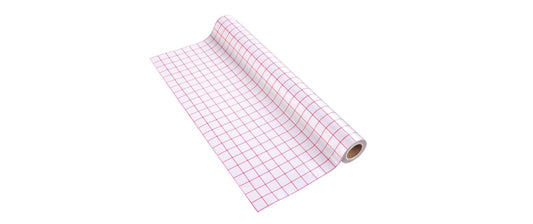 LOKLIK | Gitter Transferband Rolle Rot | 30 cm x 15 m