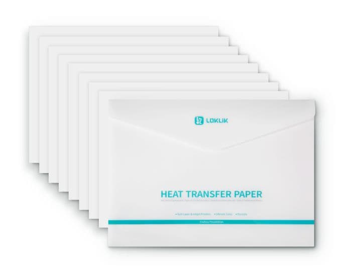 LOKLIK | Transferpapierbogen Dunkel | 8 Stück