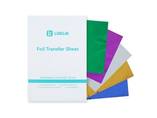 LOKLIK | Folien-Transferbögen 5 Farben | 50 Stück