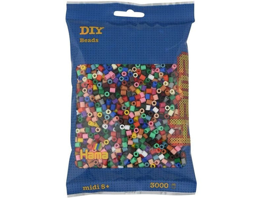 Hama | Bügelperlen Midi Mehrfarbig, 3000