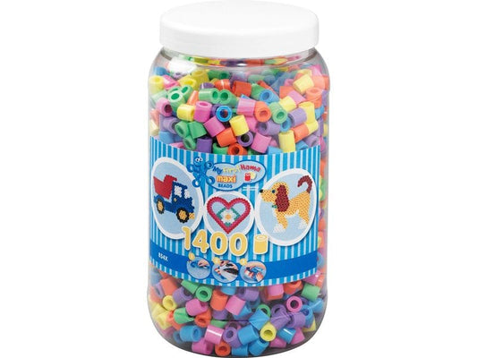 Hama | Bügelperlen Maxi Pastell-Mix, 1400