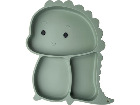 Fackelmann | MiniCooking Teller Dino | Silikon, Rauchgrün