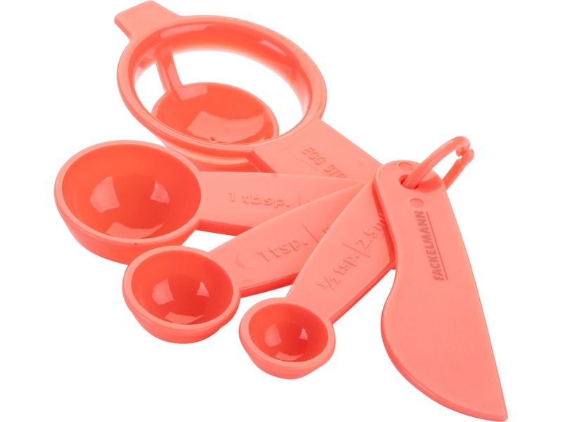 Fackelmann | MiniCooking Messlöffel Set | PP, Rosa