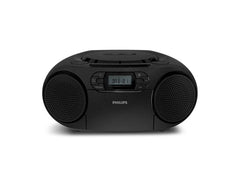 Philips | TAZ2500/10, CD-Kassettenrekorder | Schwarz, DAB+/FM, CD, USB, BT6.0