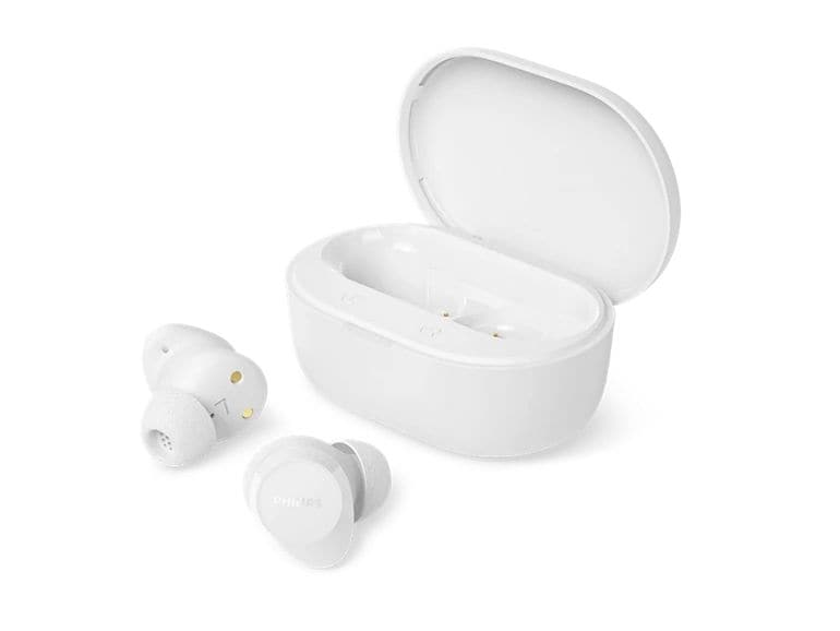 Philips | TAT1300WT/00, TW Kopfhörer | Weiss, 24h, Schnellladen, BT MP