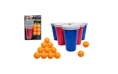 Sombo | Trinkspiel Fun Pong 36tlg. | 24 Becher & 12 Bälle