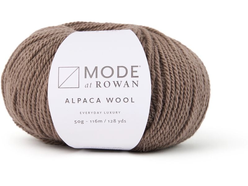 Mode at Rowan | Rowan Wolle Alpaca Wool | 50g, Hellbraun
