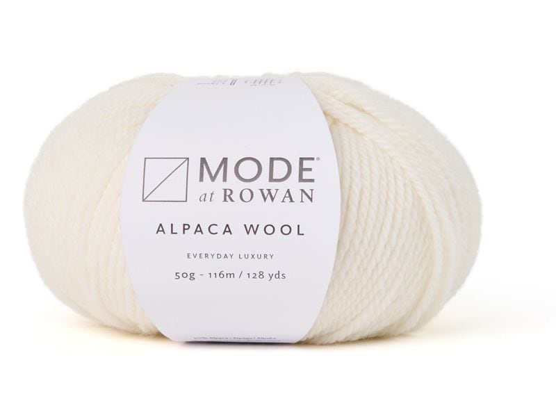 Mode at Rowan | Rowan Wolle Alpaca Wool | 50g, Weiss