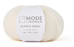 Mode at Rowan | Rowan Wolle Alpaca Wool | 50g, Weiss