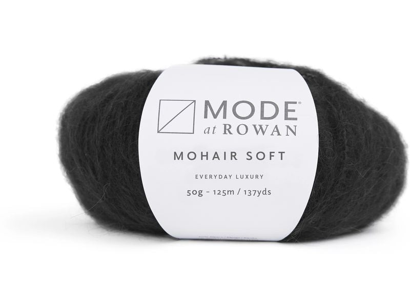 Mode at Rowan | Rowan Wolle Mohair Soft | 50g, Schwarz