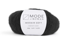 Mode at Rowan | Rowan Wolle Mohair Soft | 50g, Schwarz
