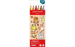 Caran d'Ache | Kawaii Fibralo Animals | Kartonschachtel mit 6 Farben