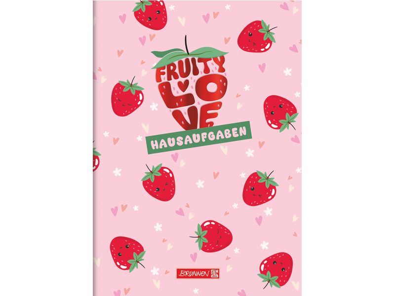 Brunnen | Hausaufgabenheft 48 Blt | 21.6x14.8 cm, Fruity Love