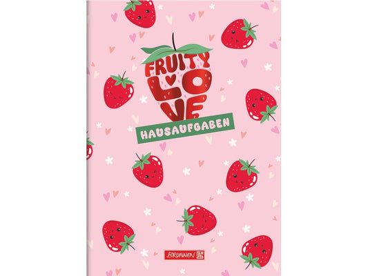 Brunnen | Hausaufgabenheft 48 Blt | 21.6x14.8 cm, Fruity Love