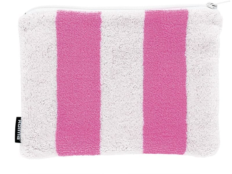 Kolma | Etui Stripy Flamingo/Weiss | 24 x 18 cm, 100& Baumwolle