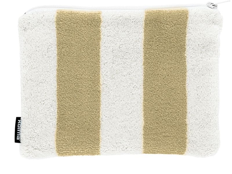 Kolma | Etui Stripy Sand/Weiss | 24 x 18 cm, 100& Baumwolle