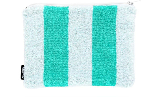 Kolma | Etui Stripy Caribbean/Weiss | 24 x 18 cm, 100& Baumwolle