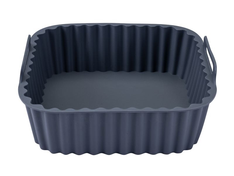 Fackelmann | Silikonform Airfryer 15cm eckig | 150x150x50mm, 83g, für Dickflüssiges