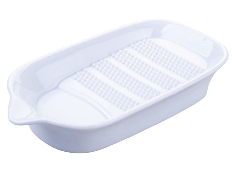 Fackelmann | Ingwerreibe Hobel New China Bone | 153x83x30mm, weiss, Keramik