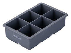 Fackelmann | Eiswürfelformer Grau | Silikon 150x95x45mm, 6 Stk. Eiswürfel