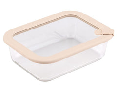 Fackelmann | x Pamela Reif Vorratsdose | 1050ml, Glas, Deckel pastell beige