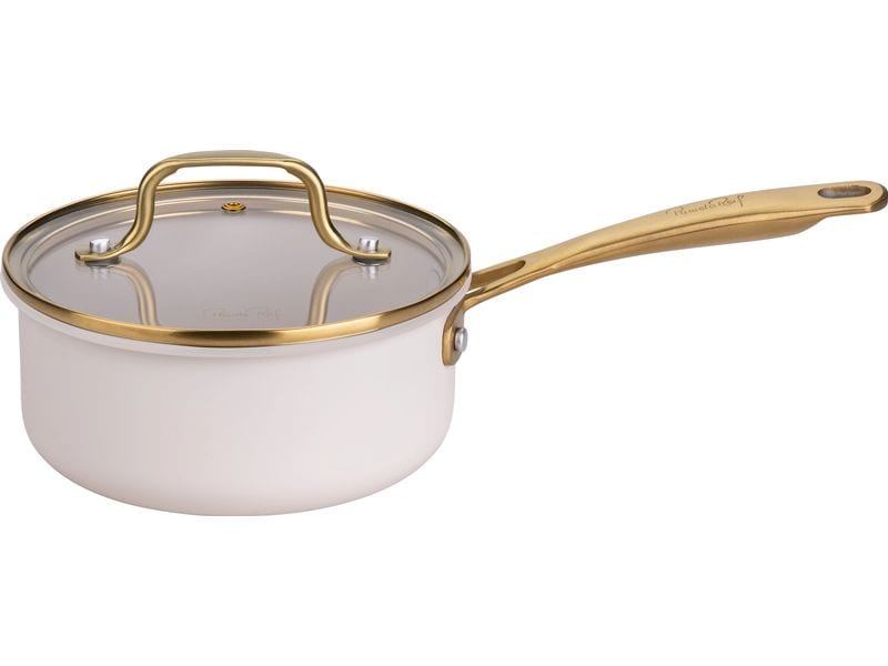 Fackelmann | x Pamela Reif Kochtopf 16cm | Aluminium rec. Pastell beige, goldgelb