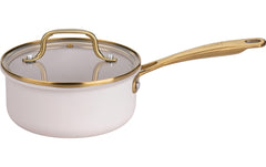Fackelmann | x Pamela Reif Kochtopf 16cm | Aluminium rec. Pastell beige, goldgelb