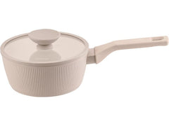 Fackelmann | x Pamela Reif Kochtopf 16cm | Aluminium rec. Pastell beige, Deckel