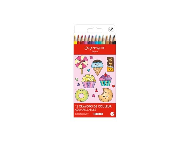 Caran d'Ache | Kawaii Farbstift Candy | Kartonschachtel mit 12 Farben