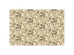 Partydeco | Tischdecke Grill | creme, 180 x 120 cm, 1 Stück
