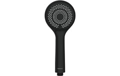 Wenko | Duschkopf 9.5 cm schwarz matt | mit Wasserspar-System