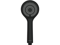 Wenko | Duschkopf 9.5 cm schwarz matt | mit Wasserspar-System