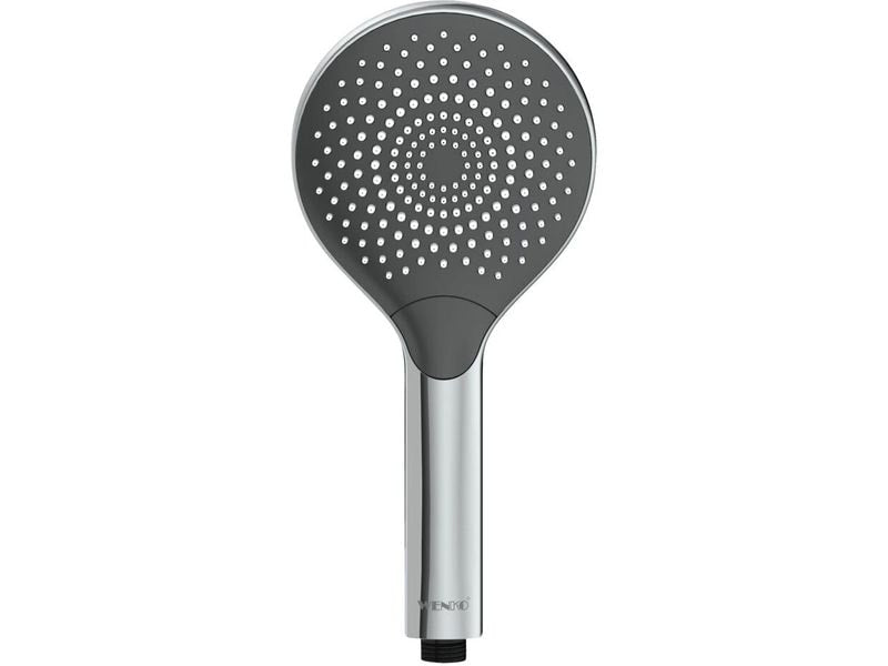 Wenko | Duschkopf 12 cm silber grau | mit Wasserspar-System