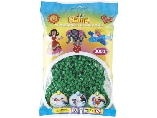 Hama | Bügelperlen Midi Grün, 3000 Stück