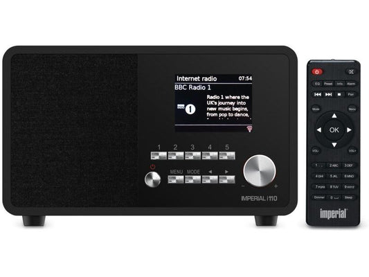 Imperial | i110 (V2), Internet-Radio, schwarz | BT, TFT Display, USB, 3.5mm