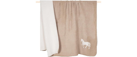 pad | Decke, Cozy Up | taupe-cream pony, 150 x 200 cm