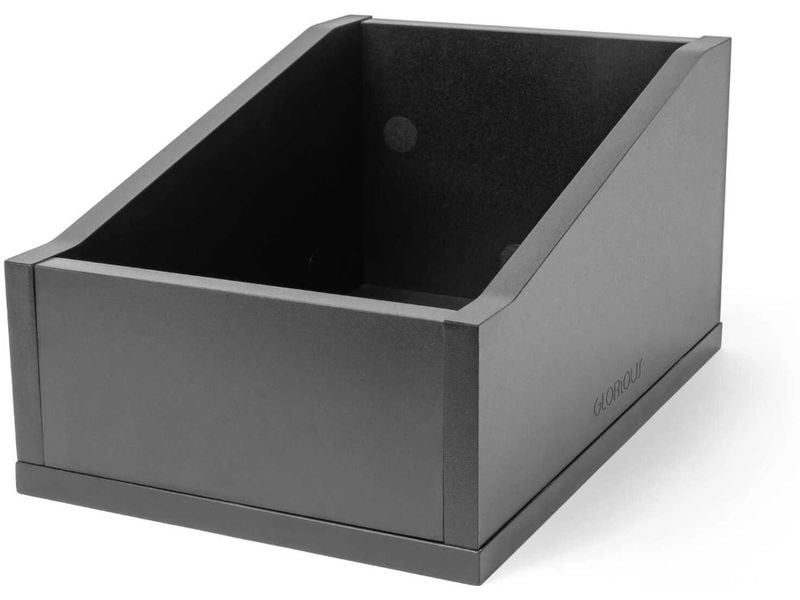Glorious | 7 Record Box Advanced Schwarz 110 | Kompakte Aufbewahrung für ~110x 7''-Vinyls