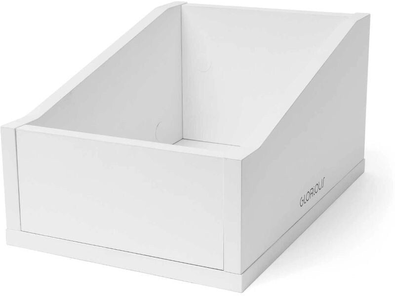 Glorious | 7 Record Box Advanced Weiss 110 | Kompakte Aufbewahrung für ~110x 7''-Vinyls