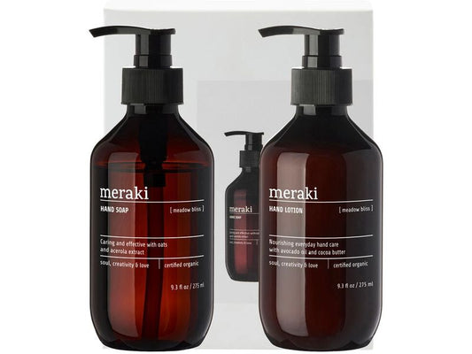 meraki | Care Geschenkbox Meadow Bliss | Handseife & Handlotion je 275 ml