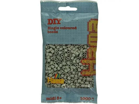 Hama | Bügelperlen Midi Kieselgrau, 1000