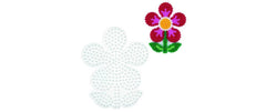 Hama | Bügelperlen Platten Midi-Blume Weiss