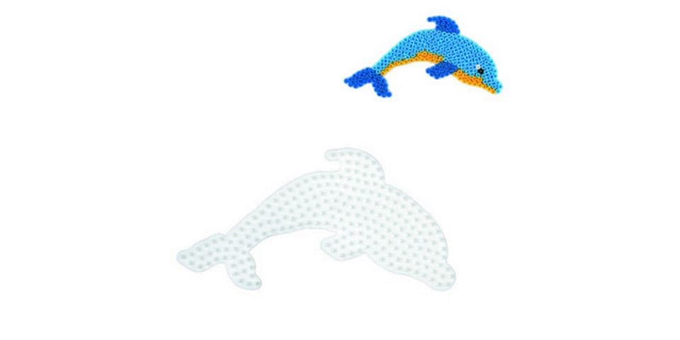 Hama | Bügelperlen Platten Midi-Delfin Weiss