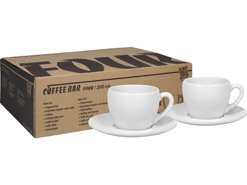 Könitz | Coffee Bar FOUR 200ml, 2er Set | 200ml.,höhe 101mm,breite 323mm,tiefe 219mm