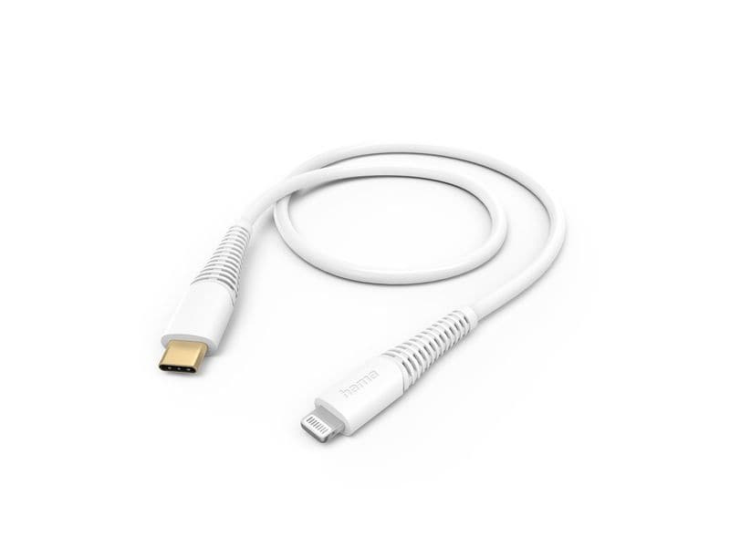 Hama | Ladekabel, USB-C - Lightning | 1,5 m, Weiss