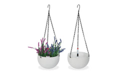 relaxdays | Blumenampel mit Wasserspeicher | 2er Set