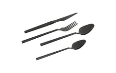 Kare | Besteckset Adella | 16-teilig, Shiny Schwarz