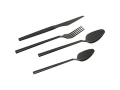 Kare | Besteckset Adella | 16-teilig, Shiny Schwarz