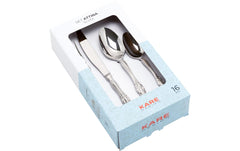 Kare | Besteckset Attina | 16-teilig, Silber